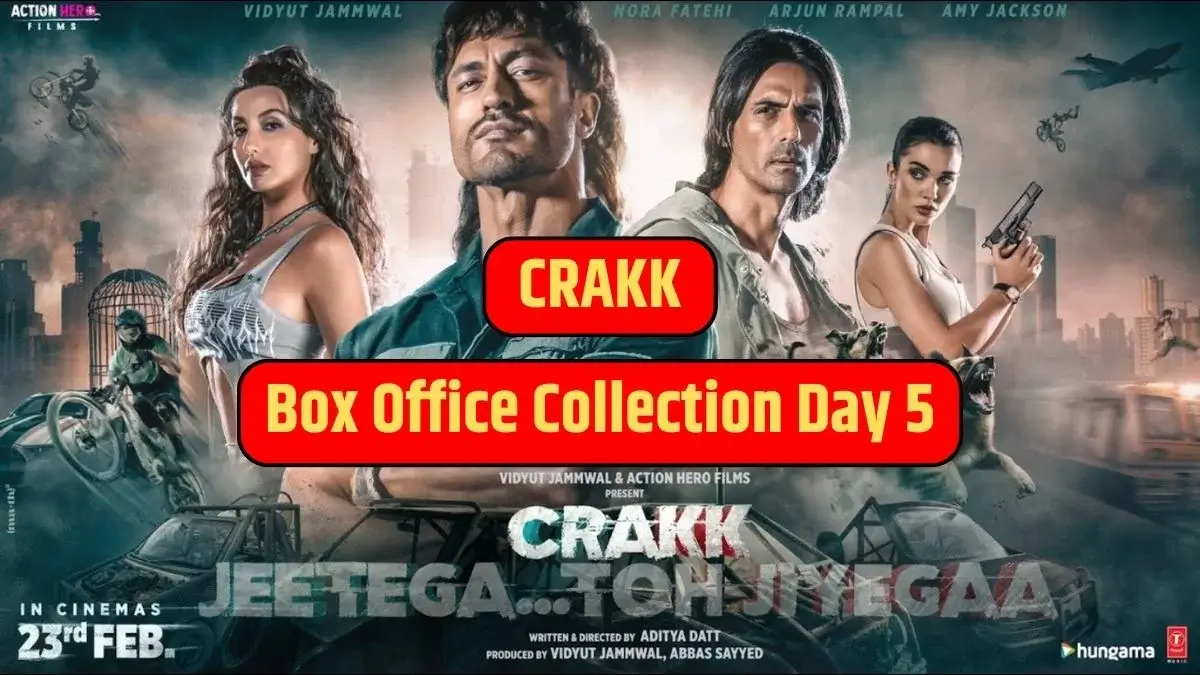 CRAKK Box Office Collection Day 5: फिल्म की कमाई में उतार-चढ़ाव और दर्शकों की चुनौती!